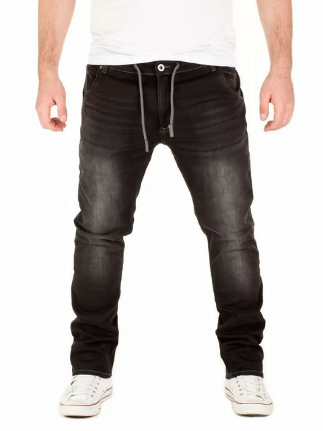 WOTEGA Slim-fit-Jeans Herren Jogginghose in Jeans-Look Joshua Stretch Hose günstig online kaufen