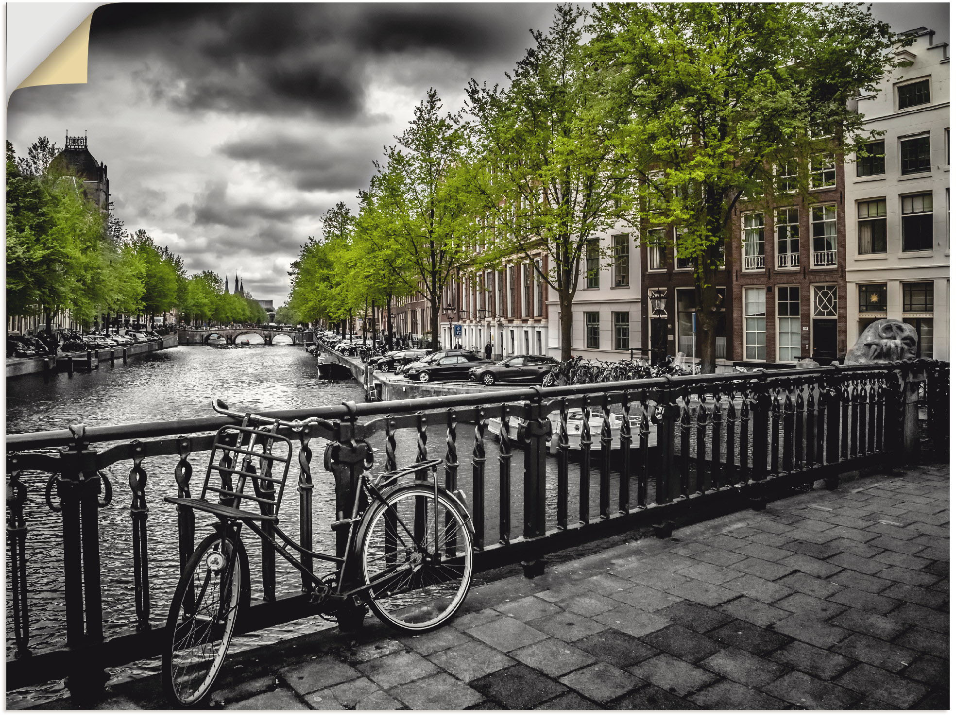 Artland Wandbild "Amsterdam Keizergracht II", Niederlande, (1 St.), als Alu günstig online kaufen