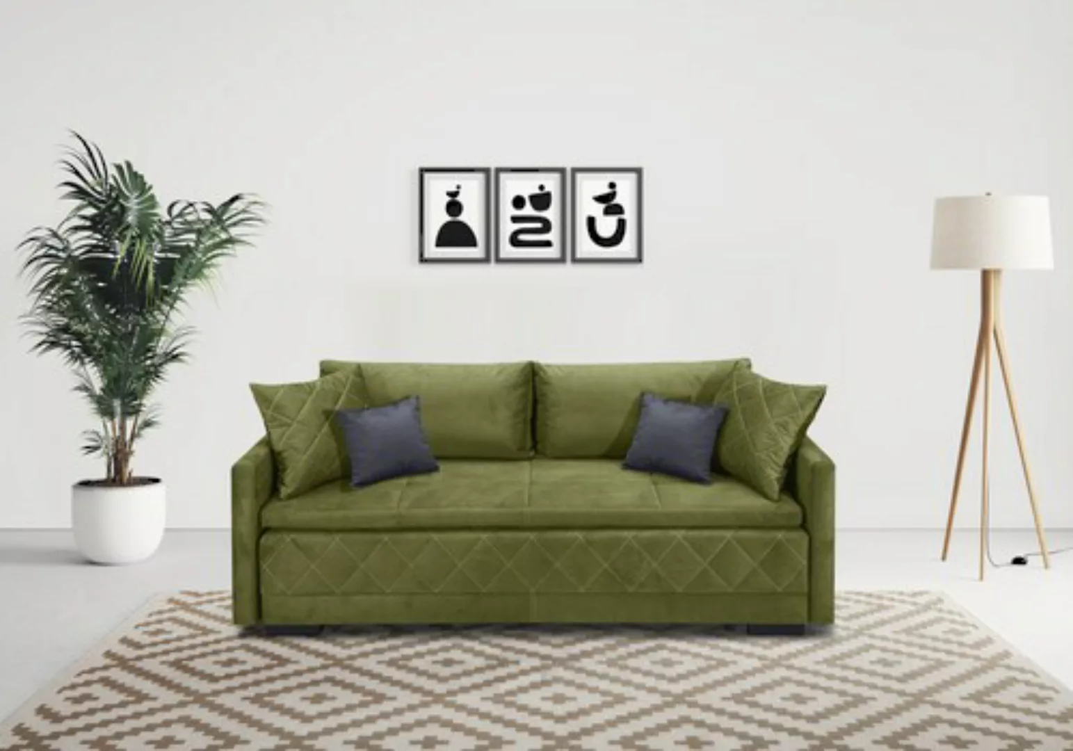 INOSIGN Schlafsofa "Potsdam", mit Boxspringaufbau, Bettfunktion & Bettkaste günstig online kaufen