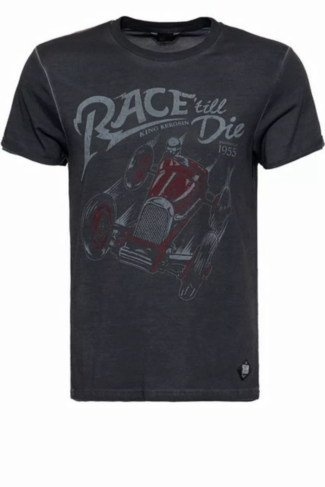 KingKerosin T-Shirt Race till die (1-tlg) im Used Look günstig online kaufen