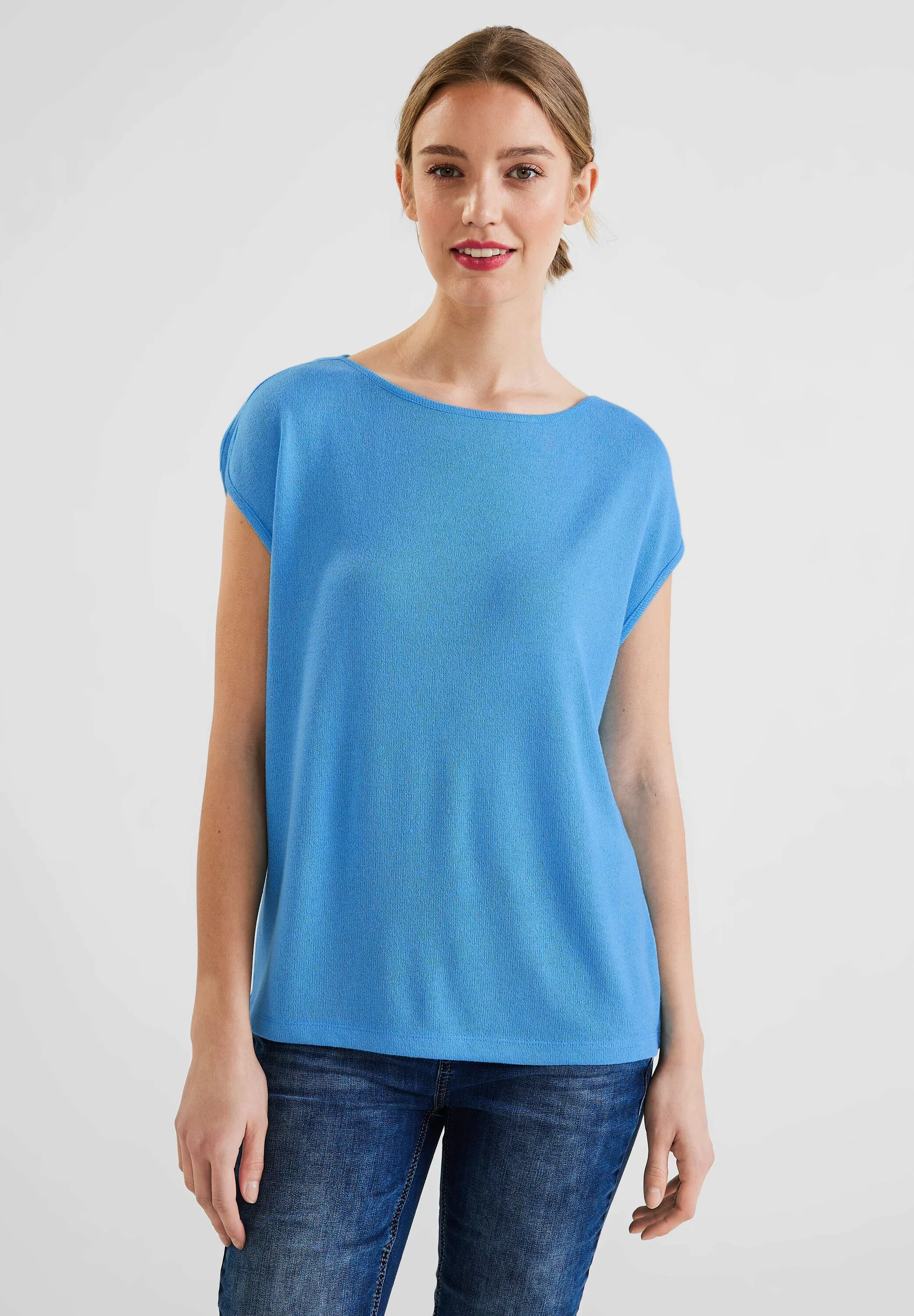 STREET ONE T-Shirt, aus softem Materialmix günstig online kaufen