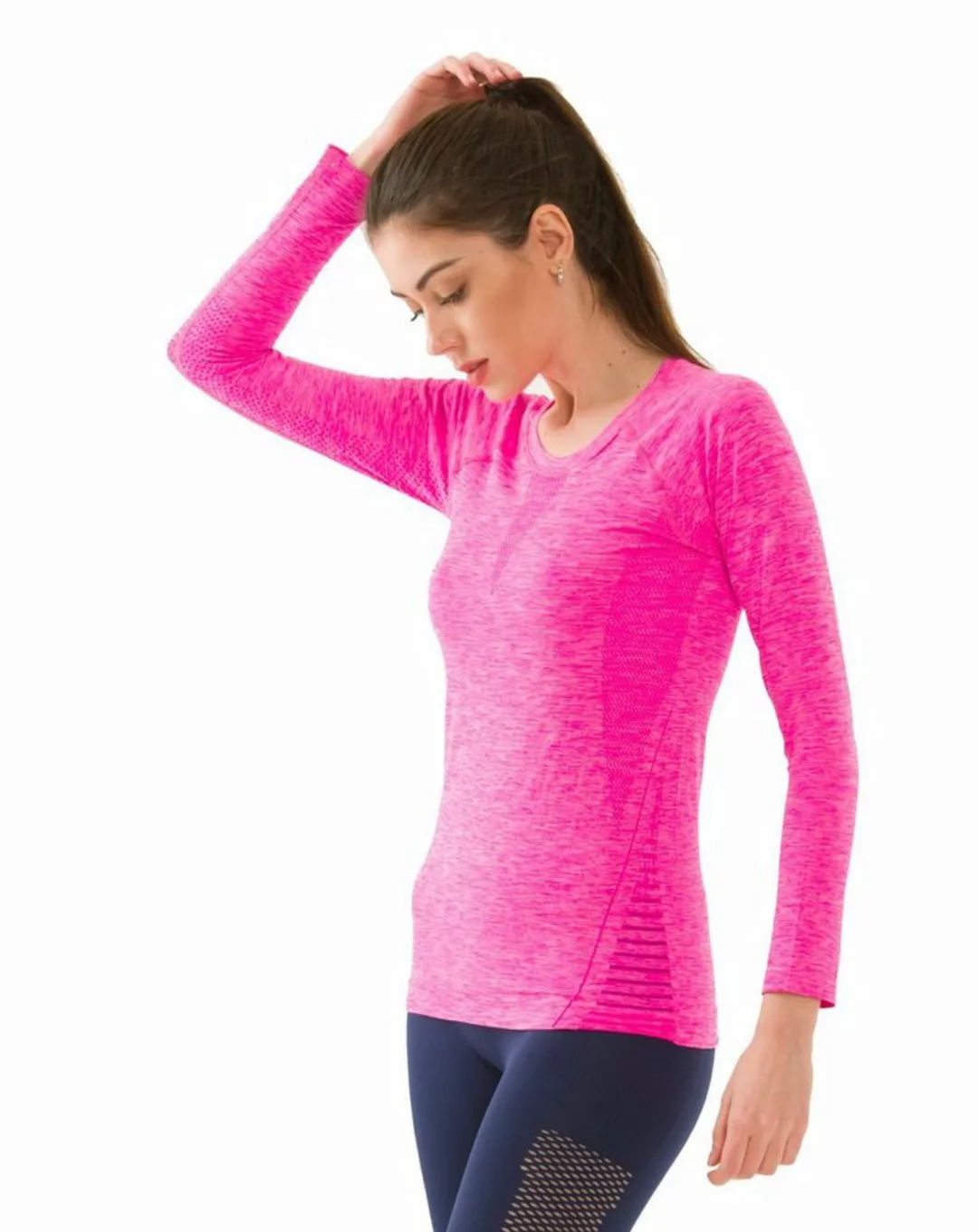 Seamless Shirt Seamless Langarm Funktionsshirt laufen sports tshirt damen l günstig online kaufen