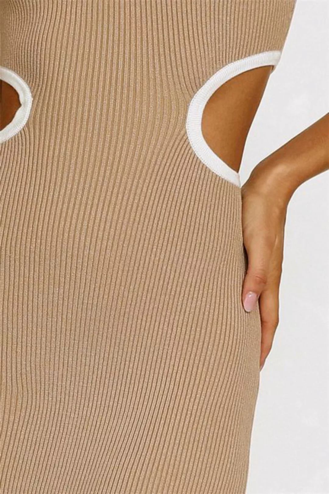KIKI Strandkleid Sommer Damen-Kleid mit Rundhalsausschnitt Temperament schm günstig online kaufen