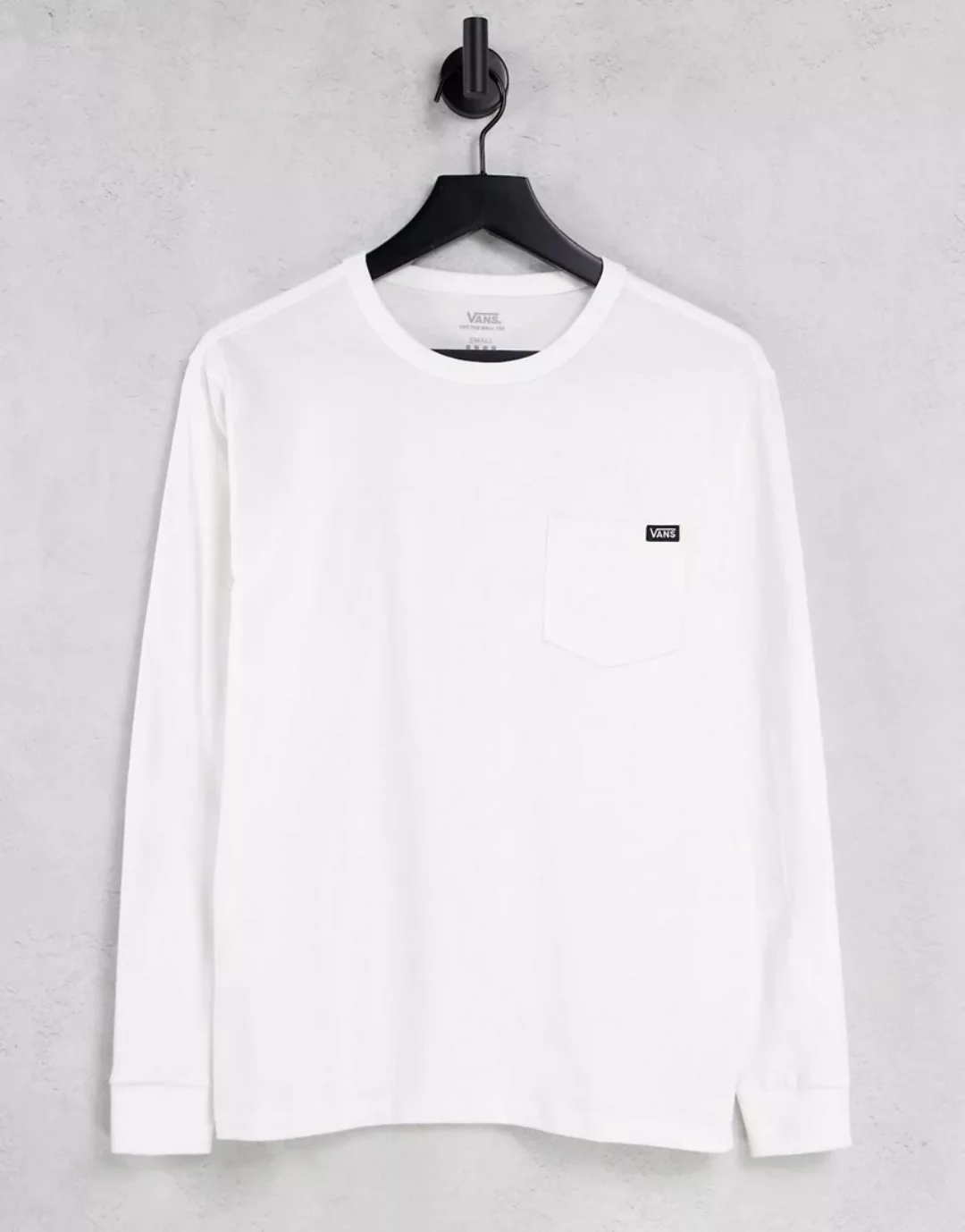 Vans – OTW – T-Shirt in Weiß mit Brusttasche günstig online kaufen