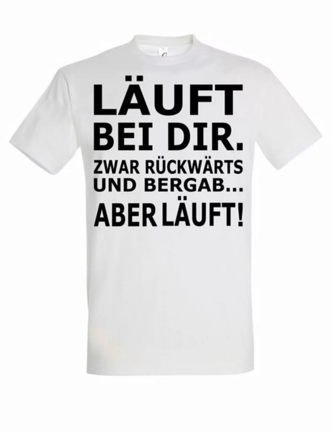 Youth Designz Print-Shirt Herren T-Shirt "Läuft bei dir" Fun-Print Lustig G günstig online kaufen