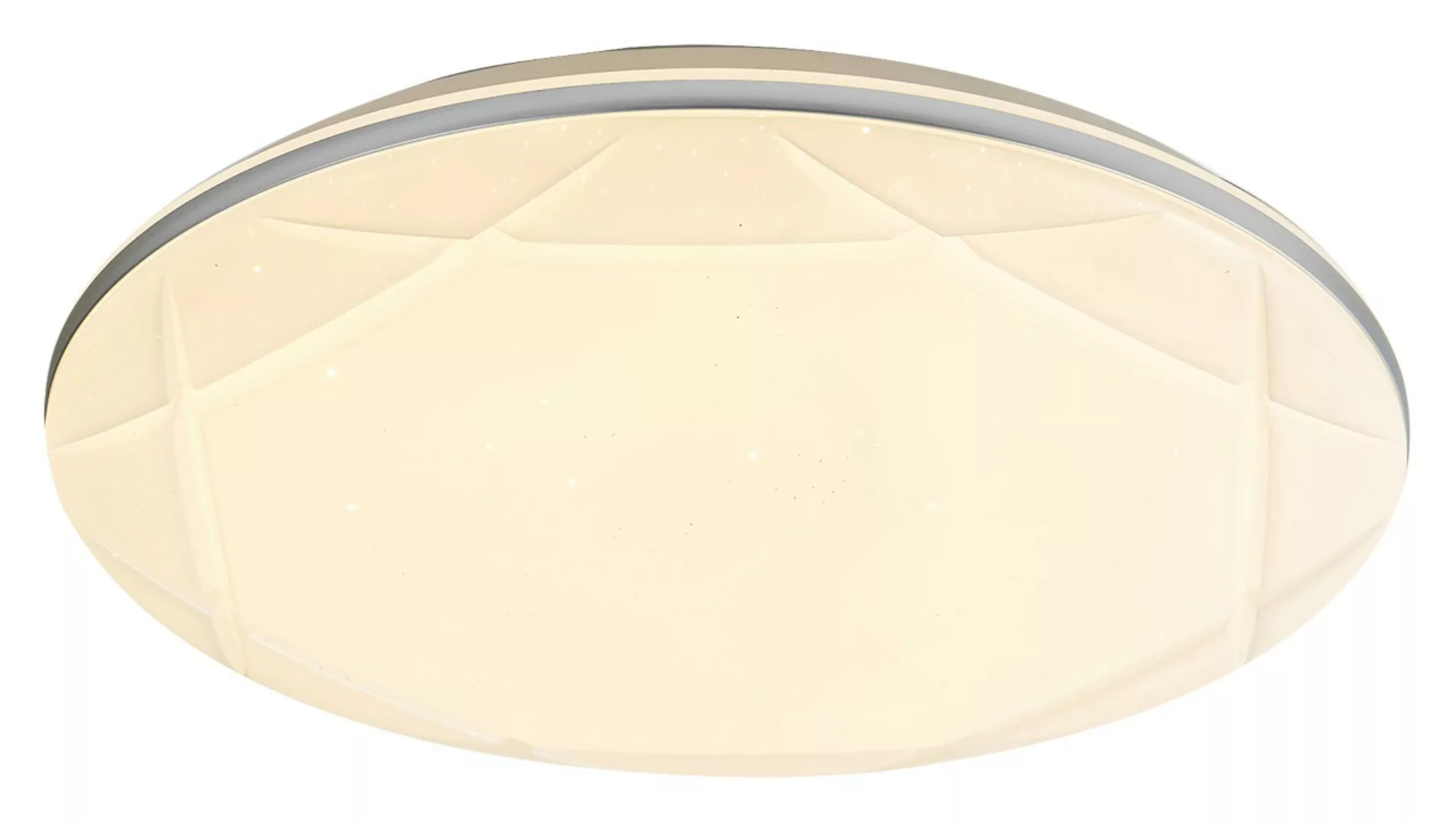 LED Deckenleuchte Silber-Weiß Ø 40 cm Oswald günstig online kaufen
