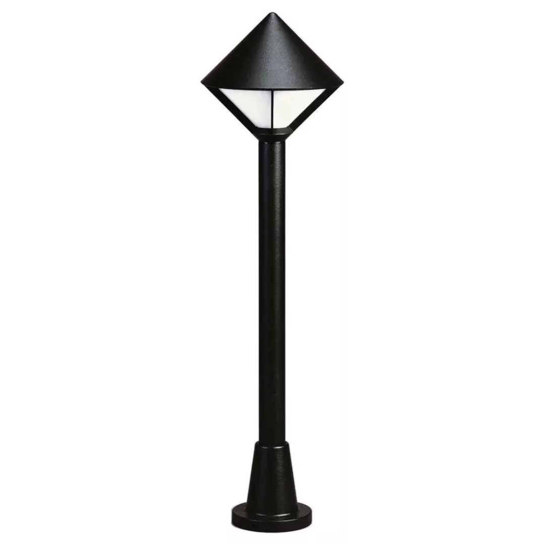 Wegeleuchte A-92424, schwarz, Aluguss, Opalglas, E27, IP44, 950x260mm günstig online kaufen