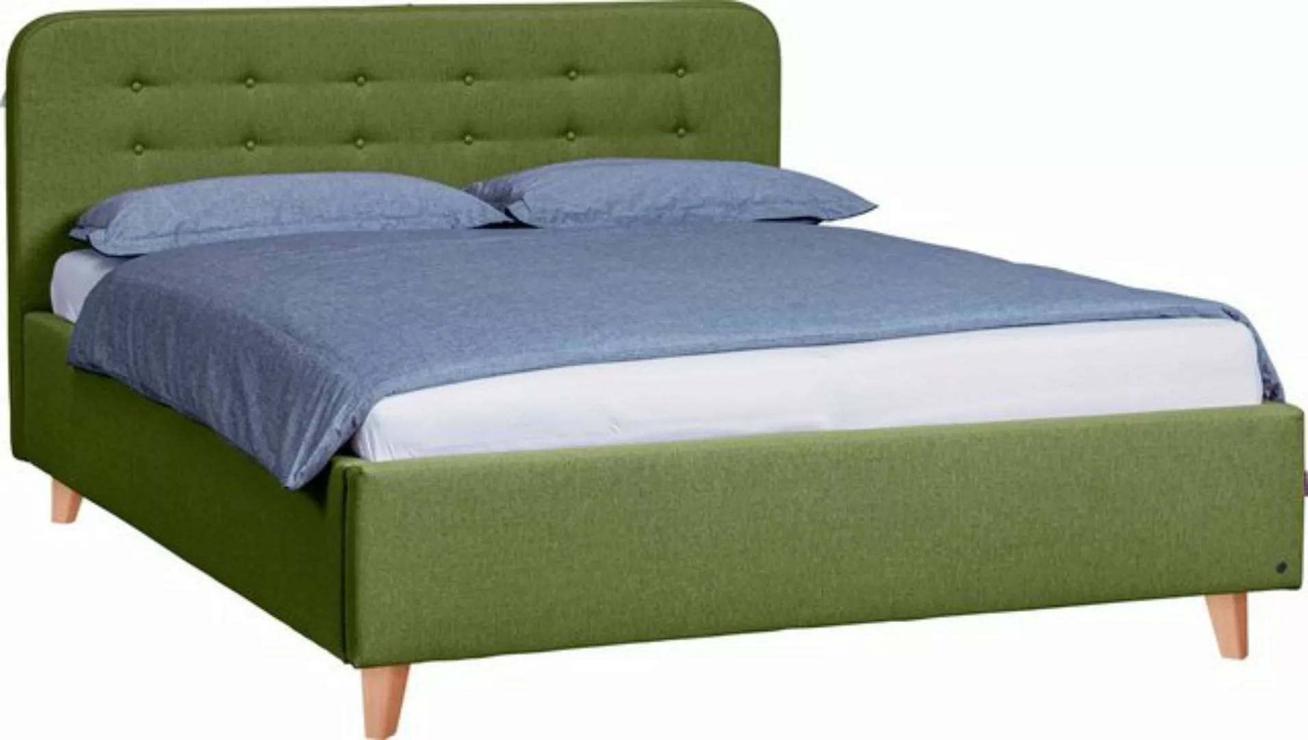 TOM TAILOR HOME Polsterbett NORDIC BED, mit Knopfheftung im Kopfteil, Füße günstig online kaufen