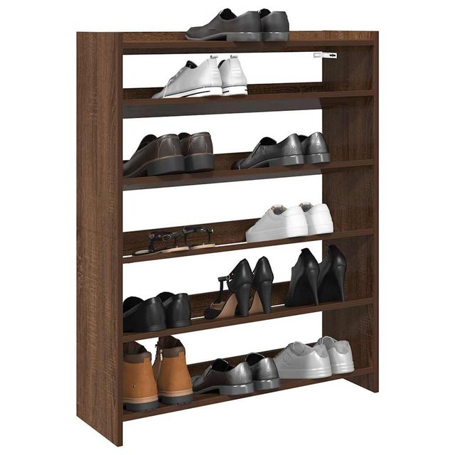 vidaXL Schuhschrank Schuhregal Braun Eichen-Optik 80x25x100 cm Holzwerkstof günstig online kaufen