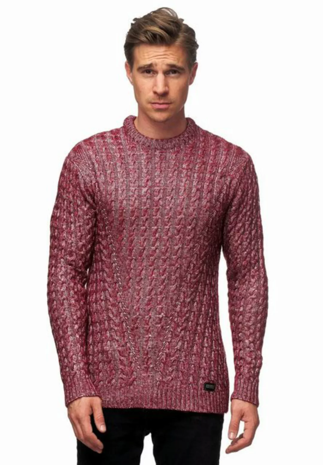 Rusty Neal Strickpullover, mit trendigem Zopfmuster günstig online kaufen