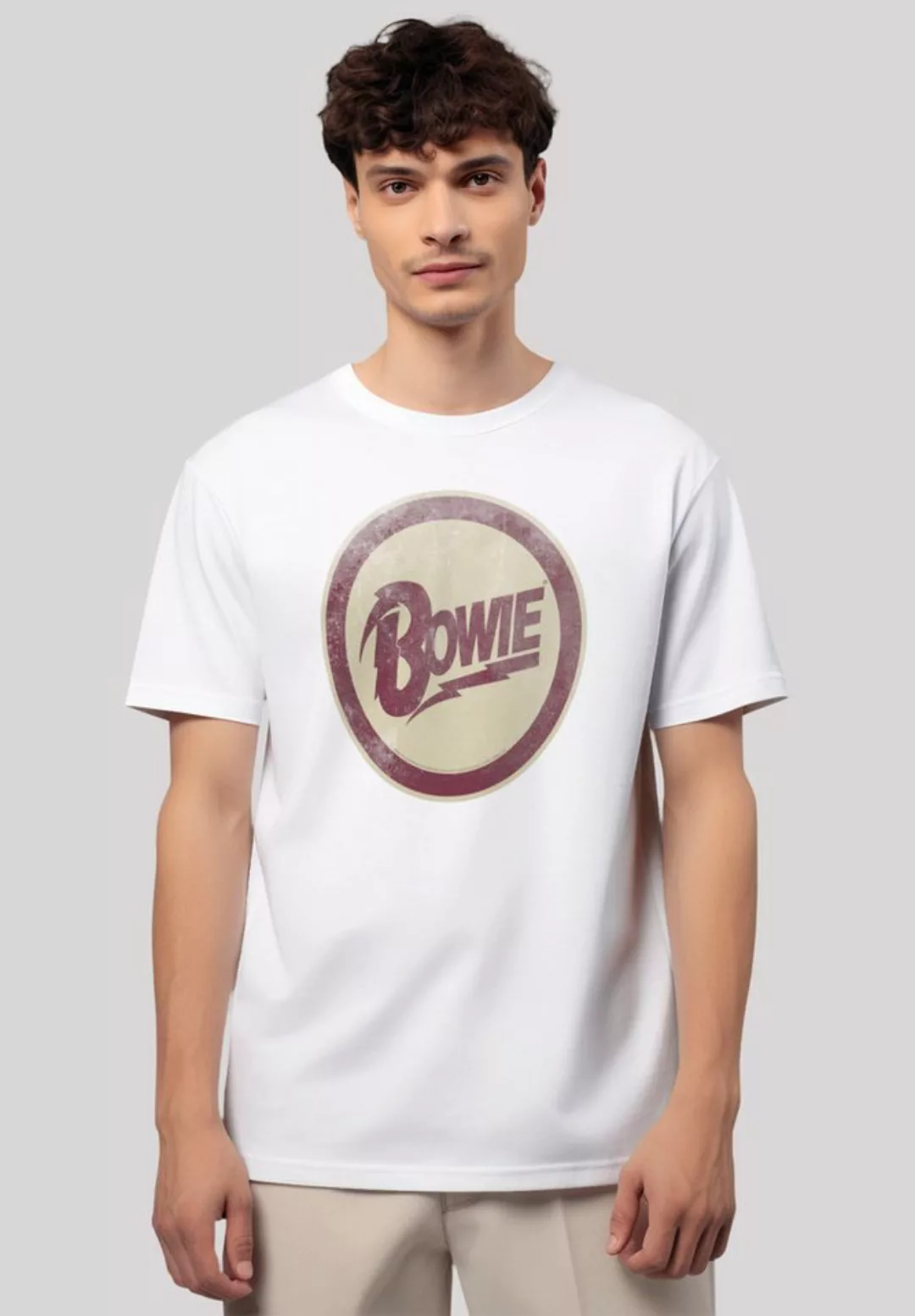 F4NT4STIC T-Shirt "David Bowie Circle Logo", Premium Qualität günstig online kaufen