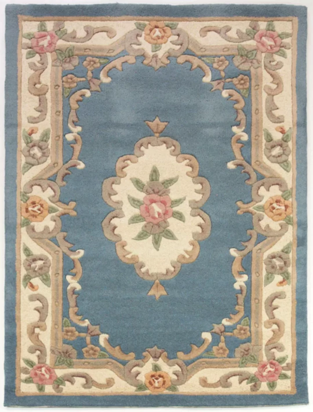 FLAIR RUGS Wollteppich »Aubusson«, rechteckig günstig online kaufen