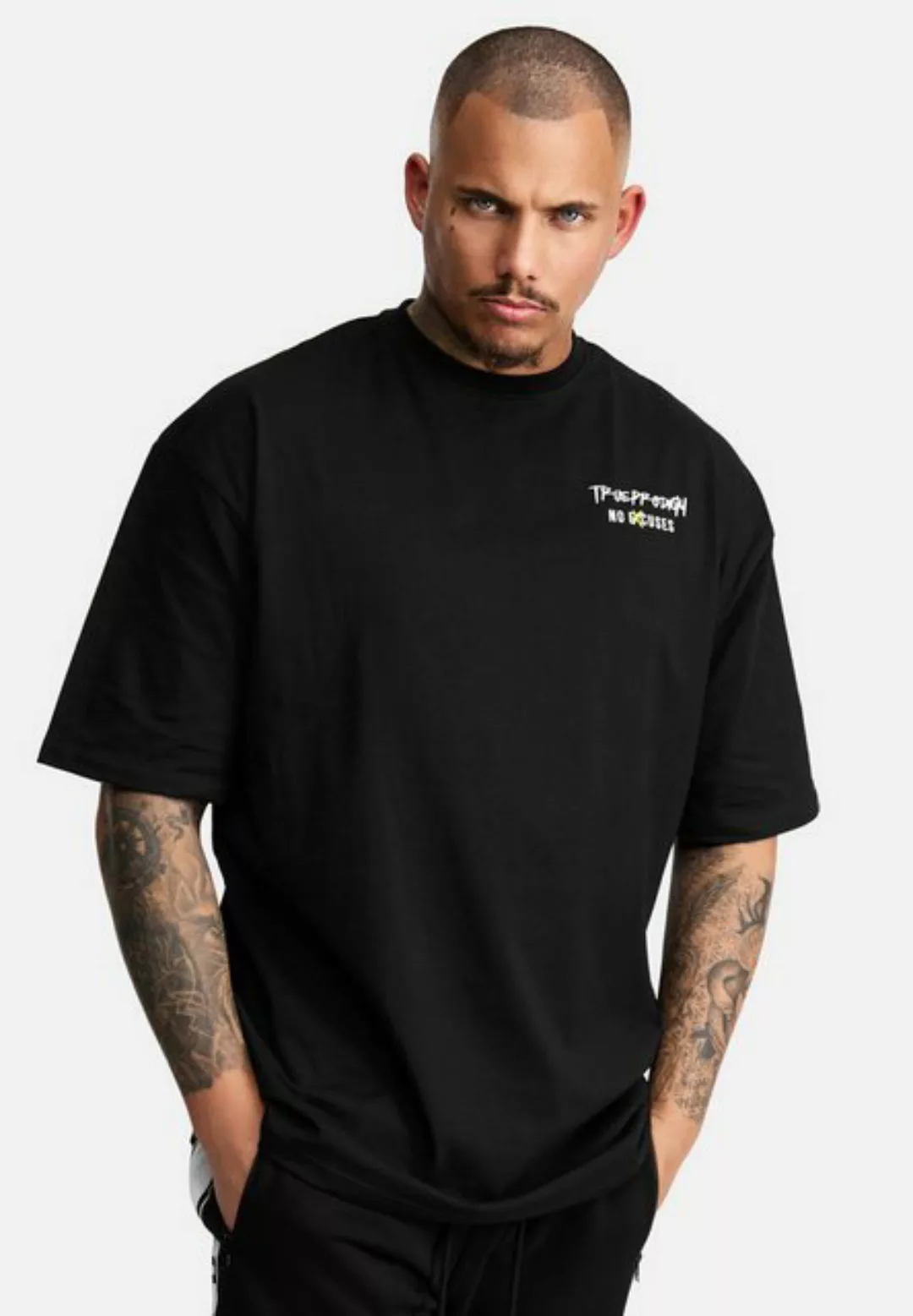 trueprodigy Oversize-Shirt Jinx Logoprint Rundhals dicker Stoff günstig online kaufen