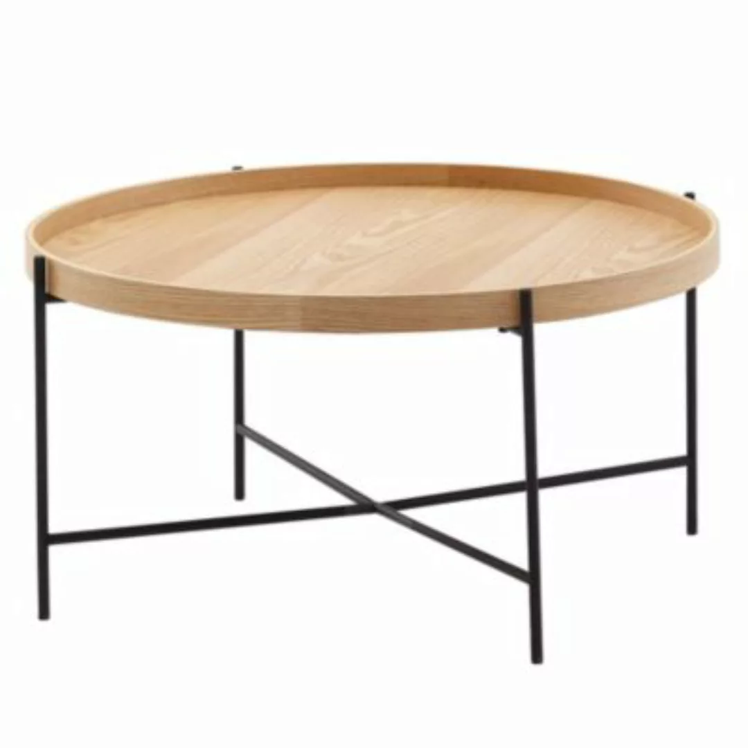 FineBuy Couchtisch 78 x 78 x 40 cm (LxBxH) braun günstig online kaufen