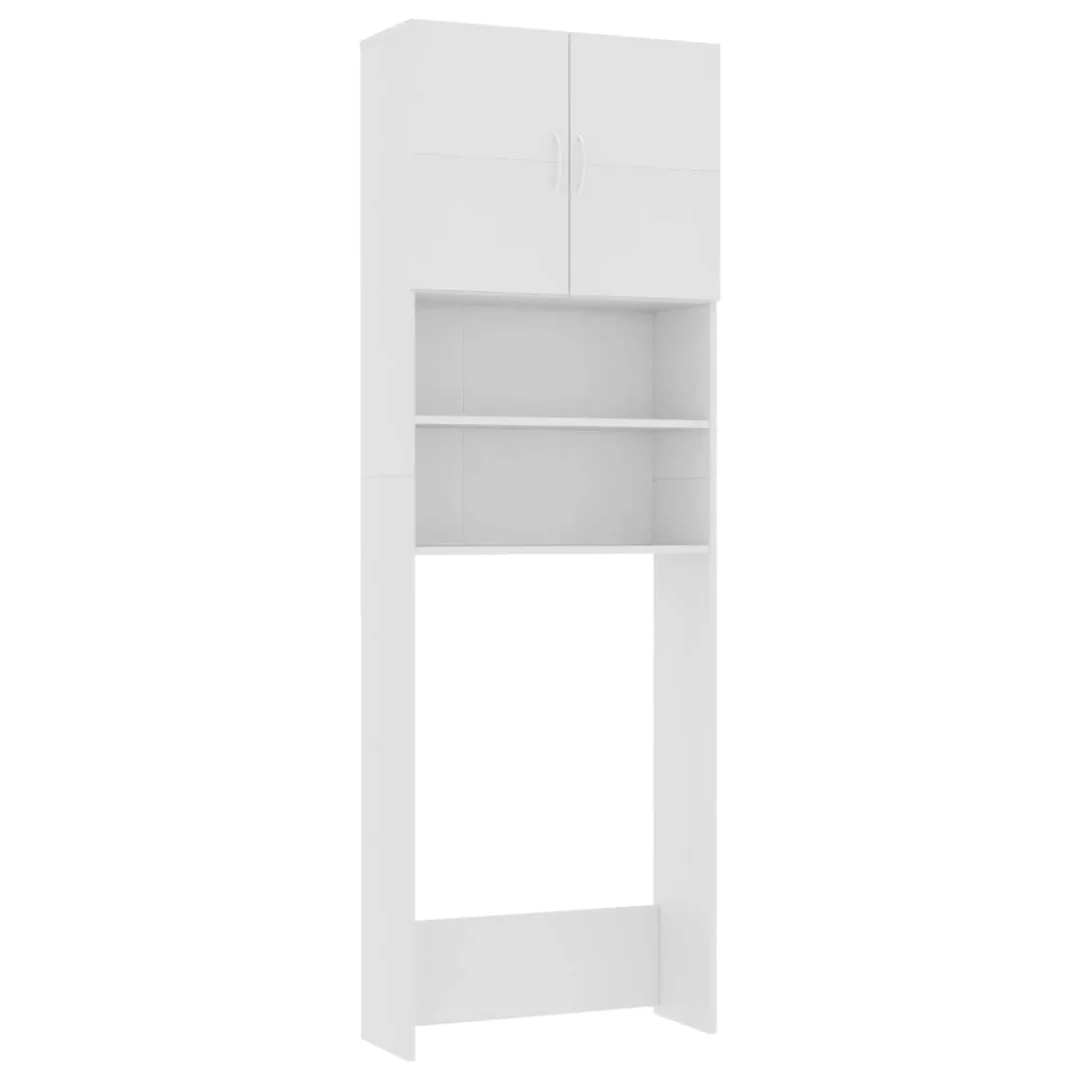 Waschmaschinenschrank Weiß 64ã25,5ã190 Cm Spanplatte günstig online kaufen