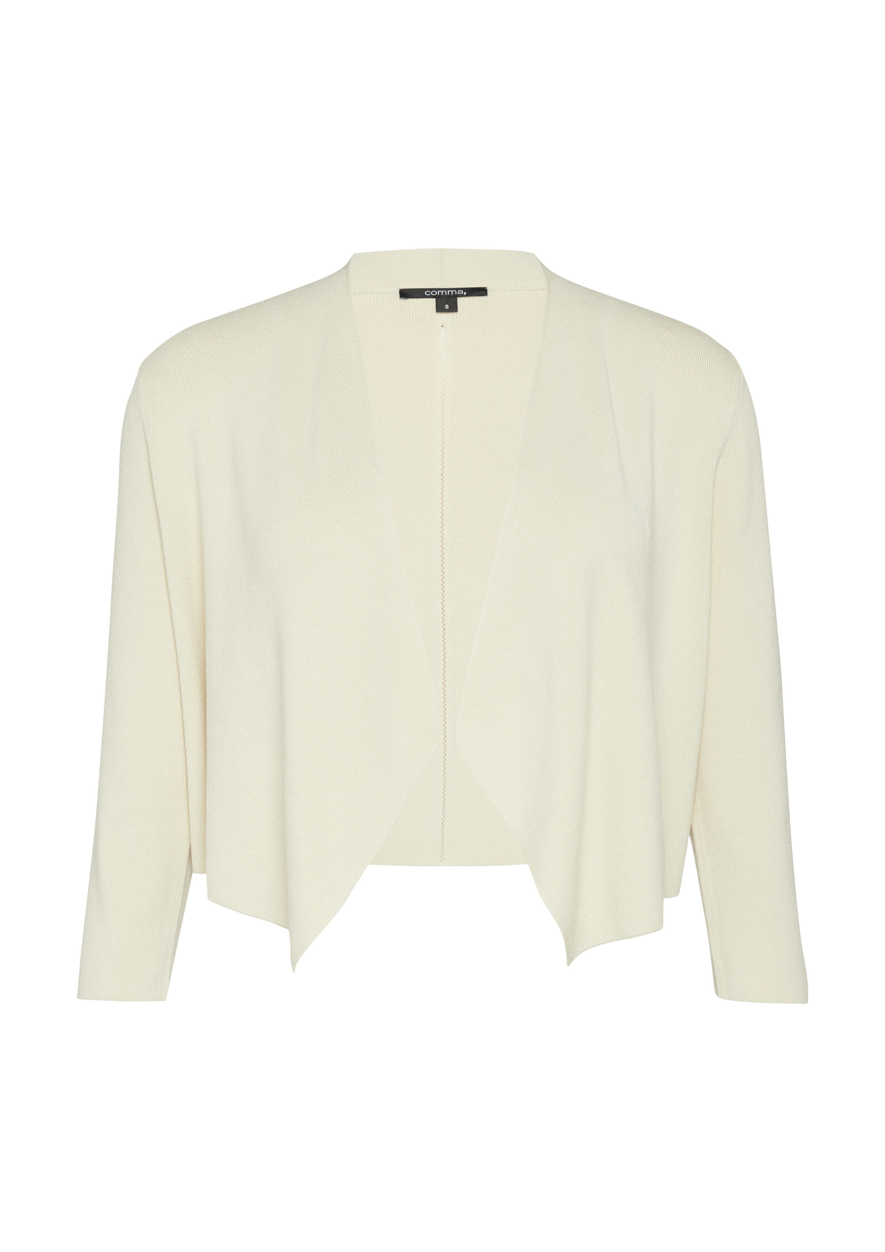 Comma Strickjacke Feinstrick-Cardigan mit Ajour-Detail günstig online kaufen