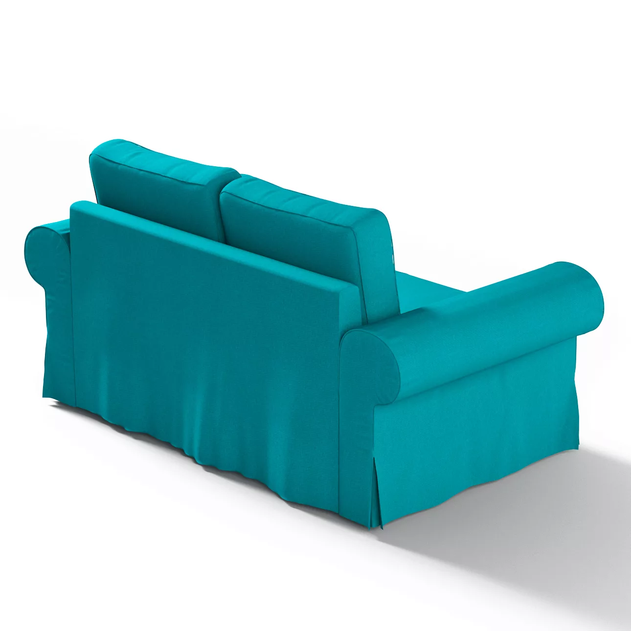 Bezug für Backabro 2-Sitzer Sofa ausklappbar, türkis, Bezug für Backabro 2- günstig online kaufen