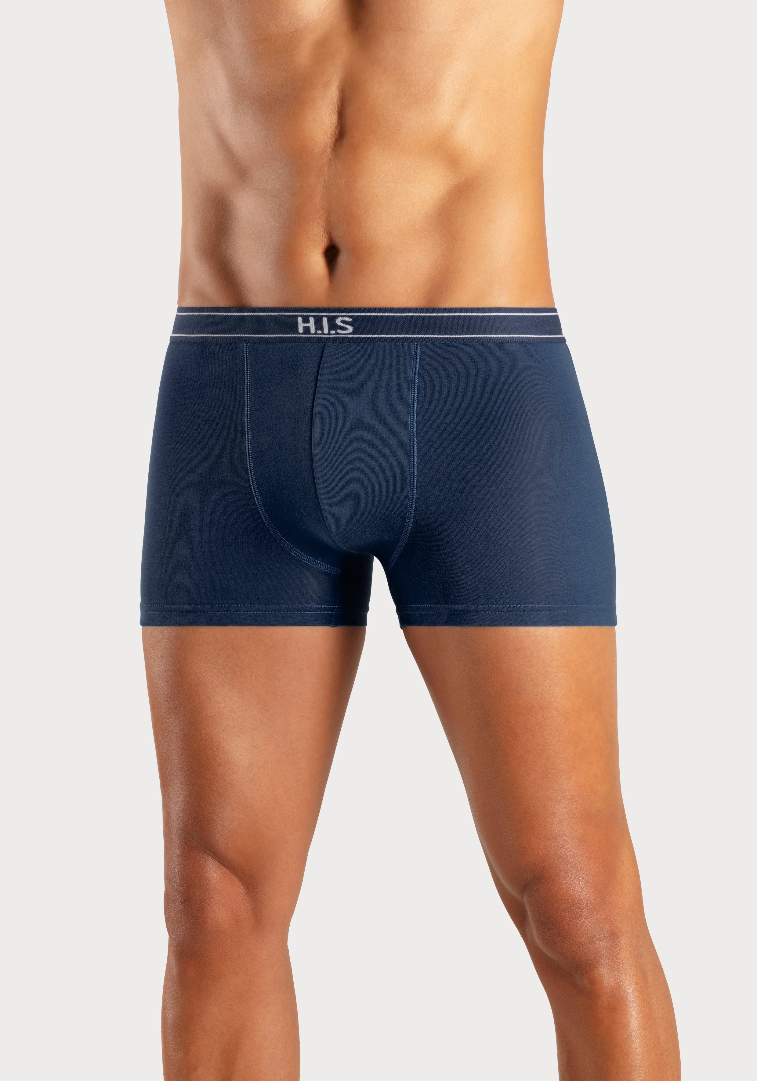 H.I.S Boxer "Boxershorts für Herren", (Packung, 5 St.), mit Steifen und Log günstig online kaufen