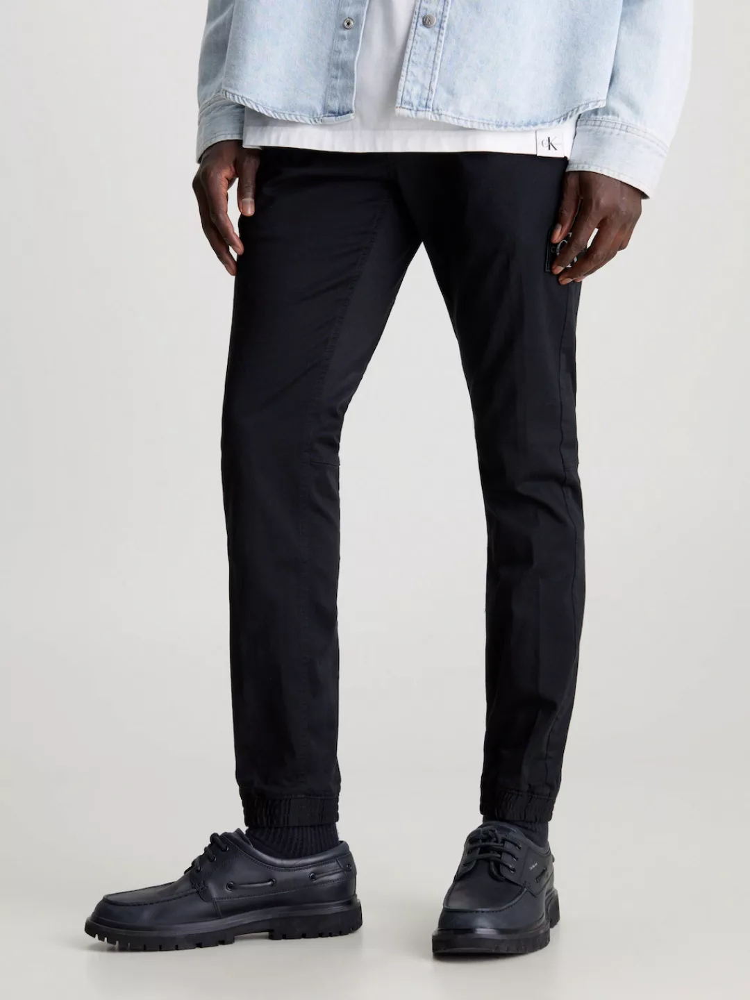Calvin Klein Jeans Jogginghose "SKINNY MONOLOGO BADGE CHINO" günstig online kaufen