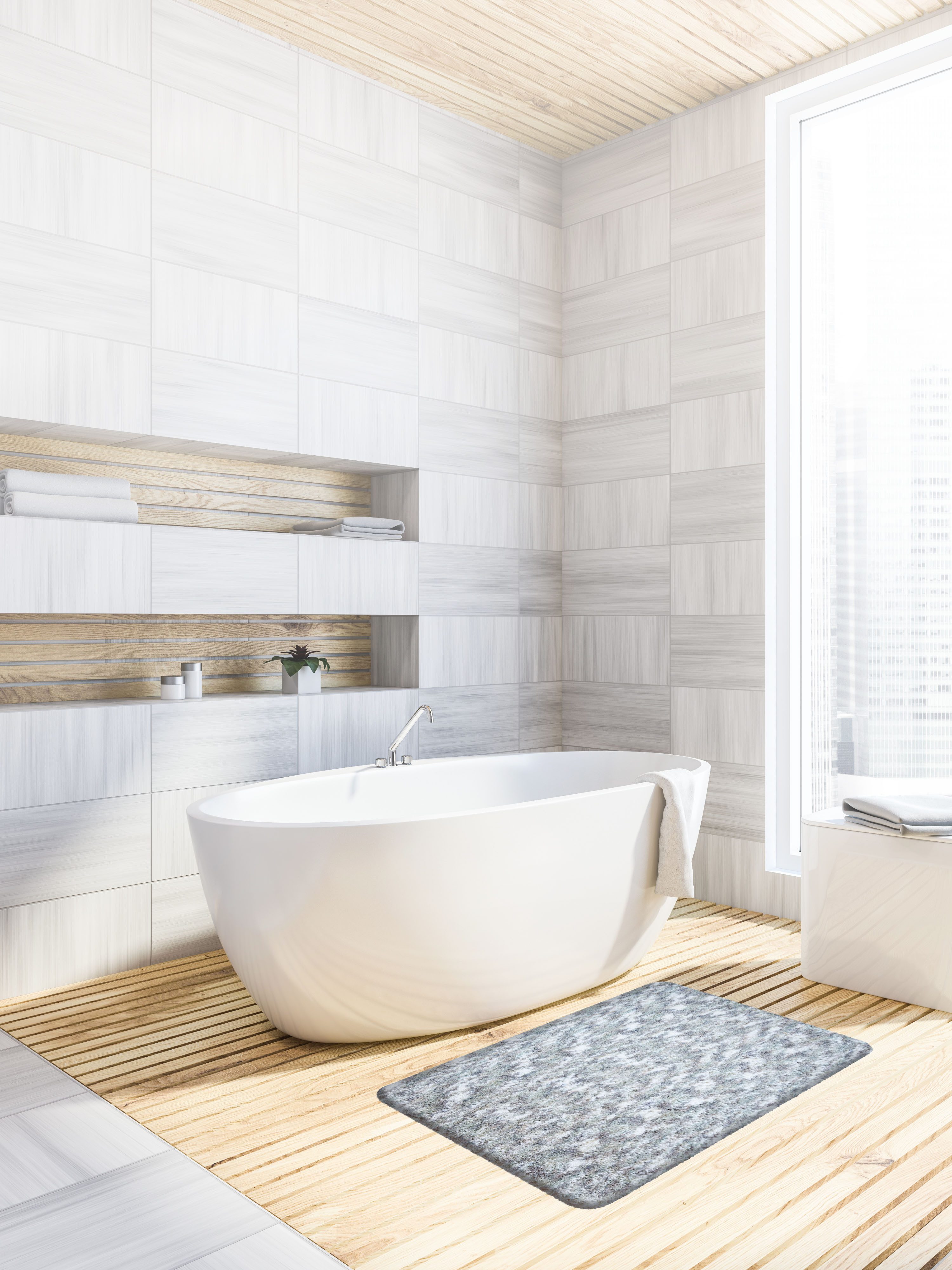 Linea Due Badematte Touchme, Höhe 18 günstig online kaufen