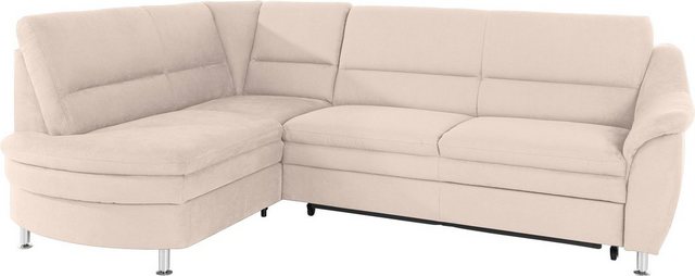 Places of Style Ecksofa "Cardoso L-Form", Federkern, wahlweise mit Bett, Sc günstig online kaufen