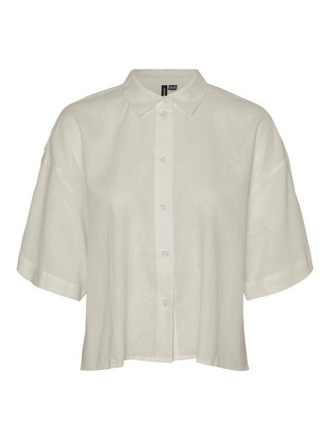 Vero Moda Hemdbluse VMLINN LINEN 2/4 SHORT SHIRT WVN NOOS günstig online kaufen