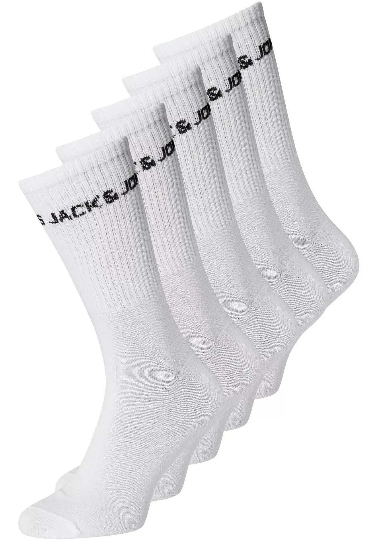 Jack & Jones Tennissocken "JACBASIC LOGO TENNIS SOCK 5 PACK NOOS", (Packung günstig online kaufen