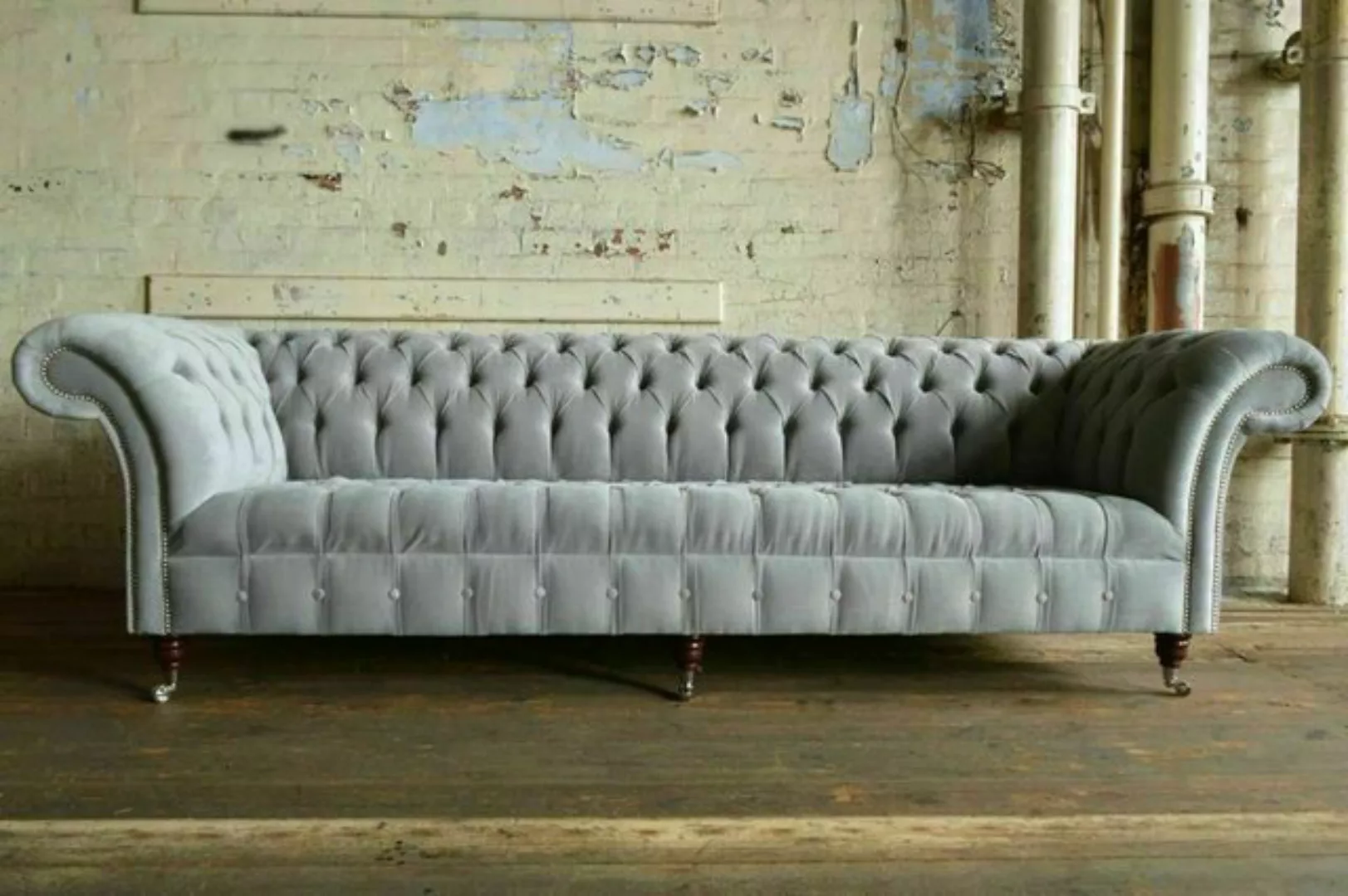 JVmoebel Sofa XXL Big Sofa Couch Chesterfield 245cm Polster Sofas 4 Sitzer, günstig online kaufen