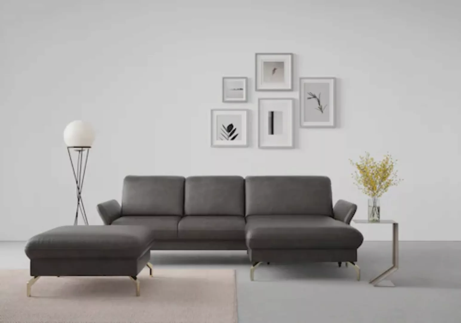 sit&more Ecksofa »Fashion L-Form«, wahlweise mit Kopfteilverstellung, Vorzi günstig online kaufen