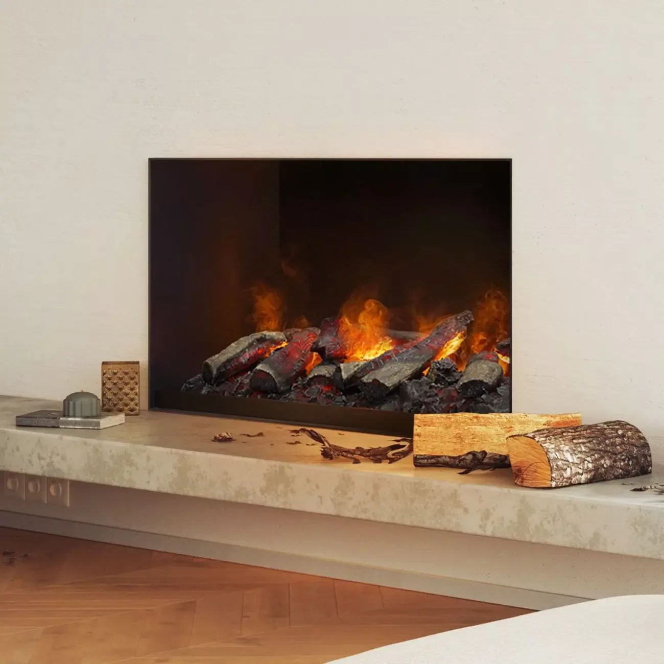 muenkel design wall fire electronic PRO [Opti-myst Elektrokamineinsatz Wand günstig online kaufen