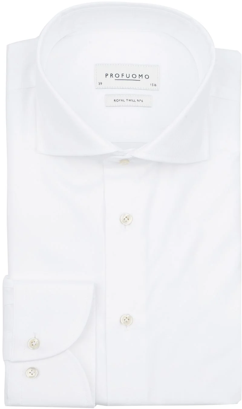 Profuomo Hadleighs Royal Twill Hemd No6 White - Größe 45 günstig online kaufen