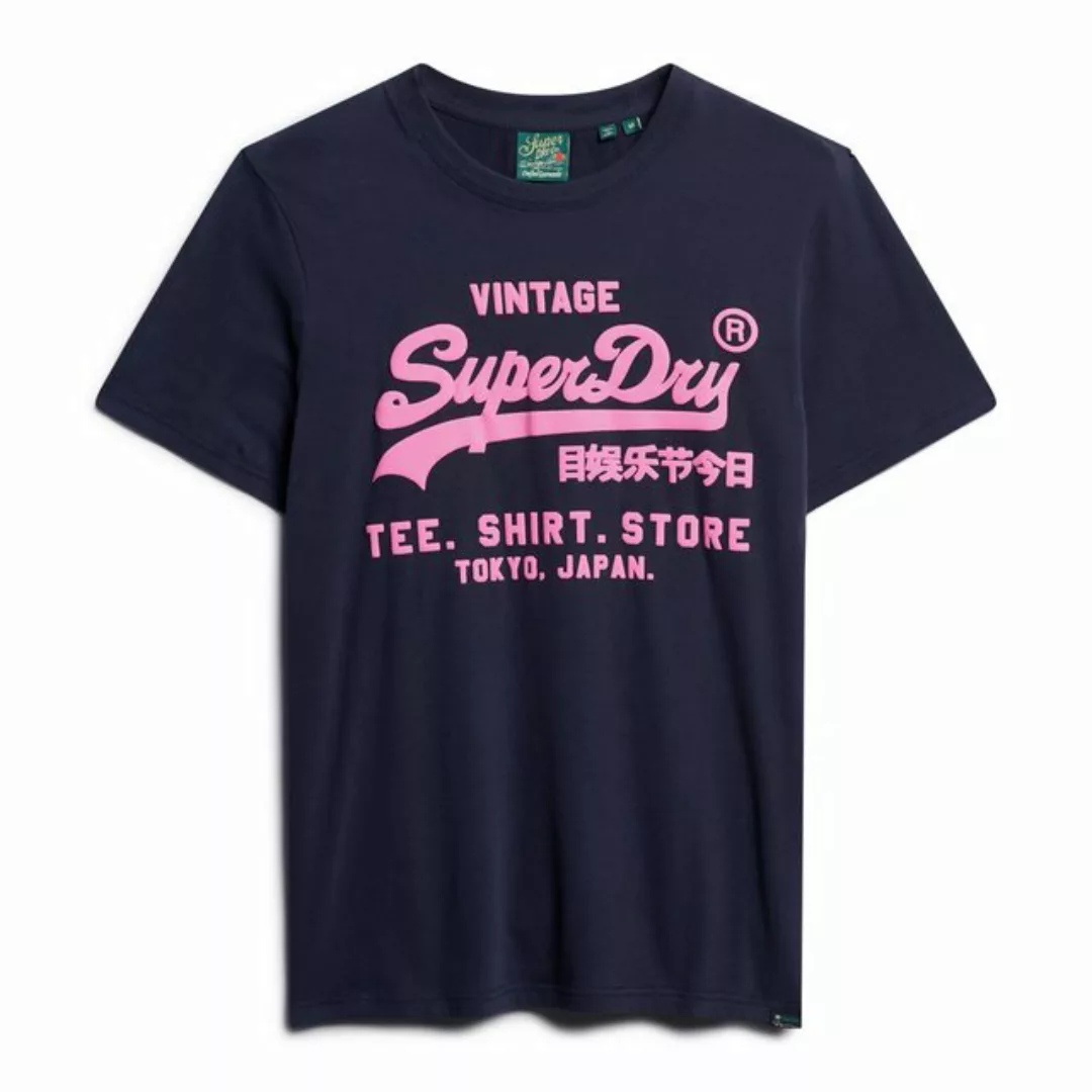 Superdry T-Shirt Superdry Herren T-Shirt NEON VL T SHIRT French Navy günstig online kaufen