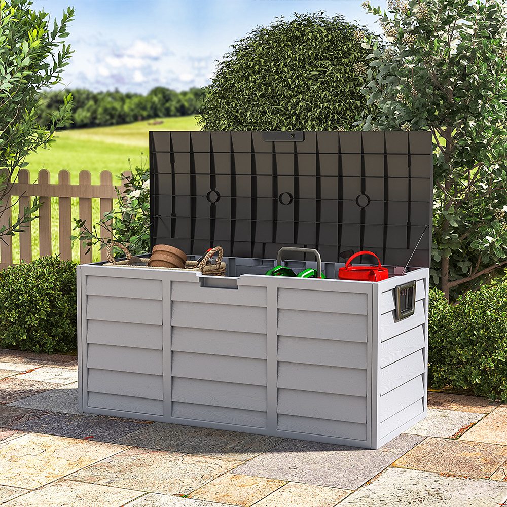 LIVINGANDHOME Gartenbox Abschließbare wasserdichte Gartenbox aus günstig online kaufen