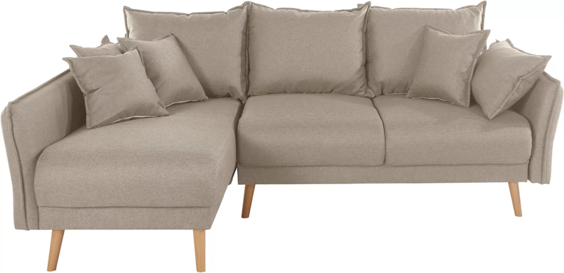 Home affaire Ecksofa "Granbo L-Form", incl. Bettfunktion und Bettkasten, Fe günstig online kaufen