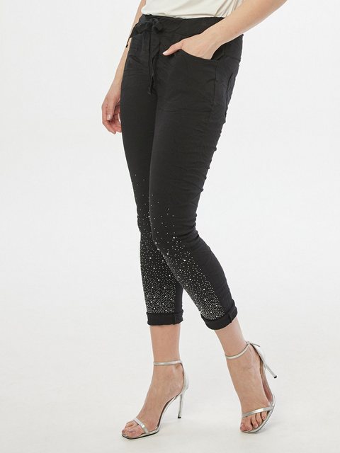 Body Needs Jeggings Sweathose Figurbetont mit Glitzerdetails günstig online kaufen