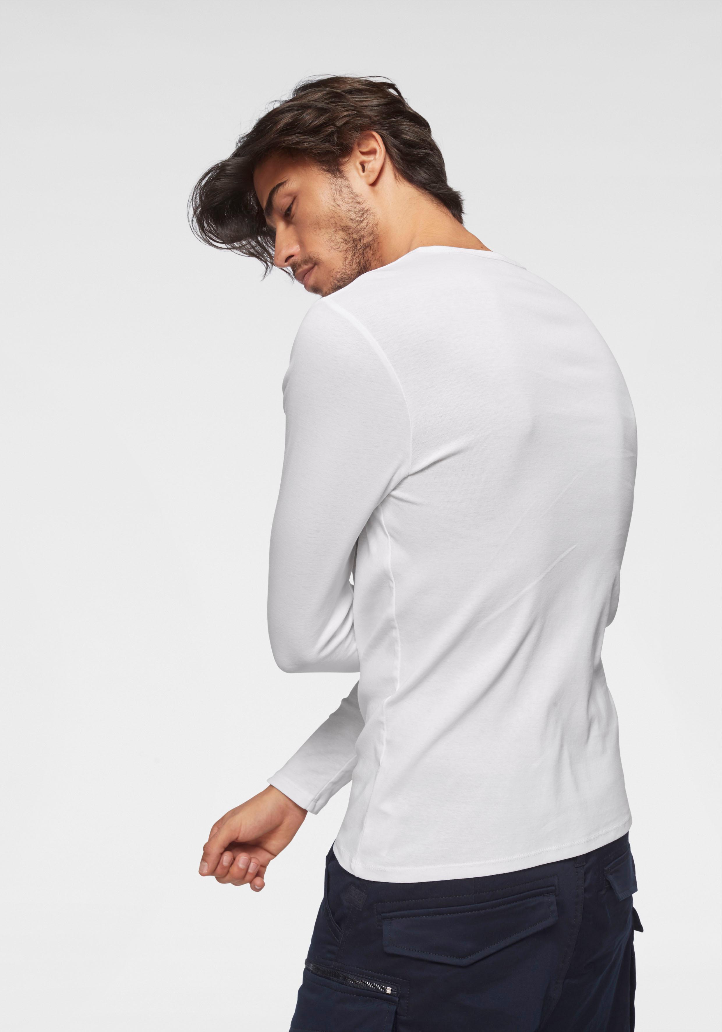 G-star Base Ribbed Neck Premium 1 By 1 Langarm-t-shirt 2XL White günstig online kaufen