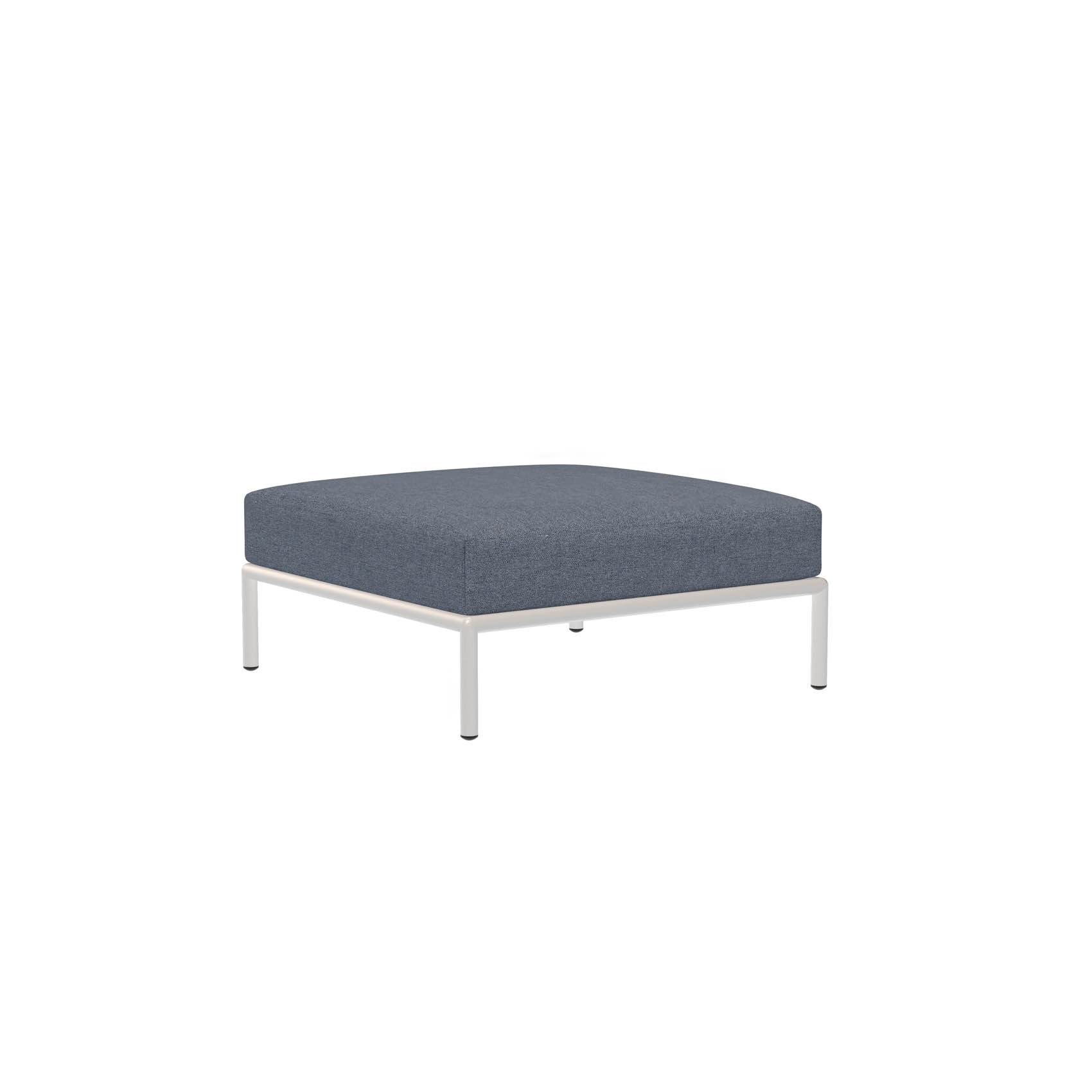 LEVEL Outdoor Ottoman Lounge-Modul 3 Sky Weiß günstig online kaufen