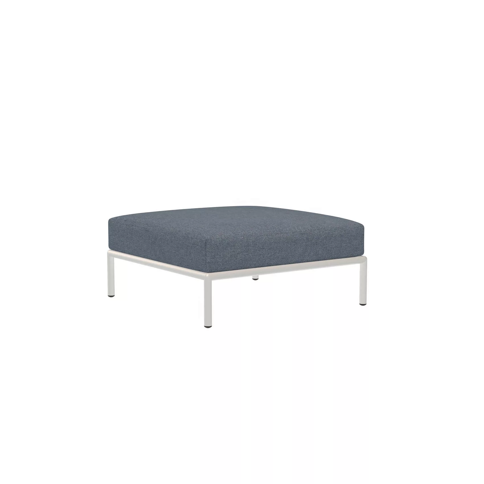 LEVEL Outdoor Ottoman Lounge-Modul 3 Sky Weiß günstig online kaufen