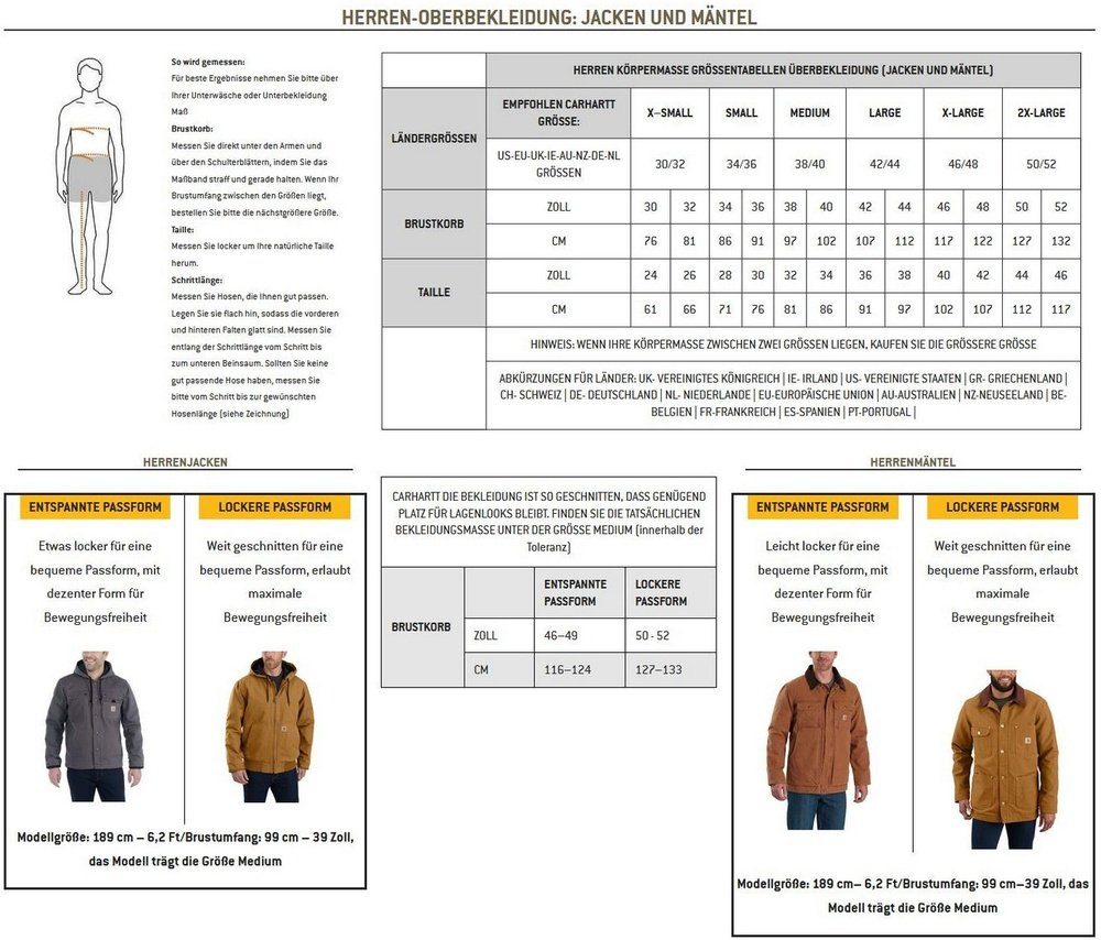 Carhartt Kurzjacke Relaxed Fit 105751 günstig online kaufen