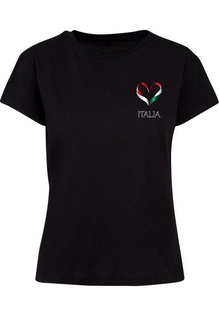 Merchcode T-Shirt Merchcode Ladies Merchcode Football - Italy T-shirt (1-tl günstig online kaufen