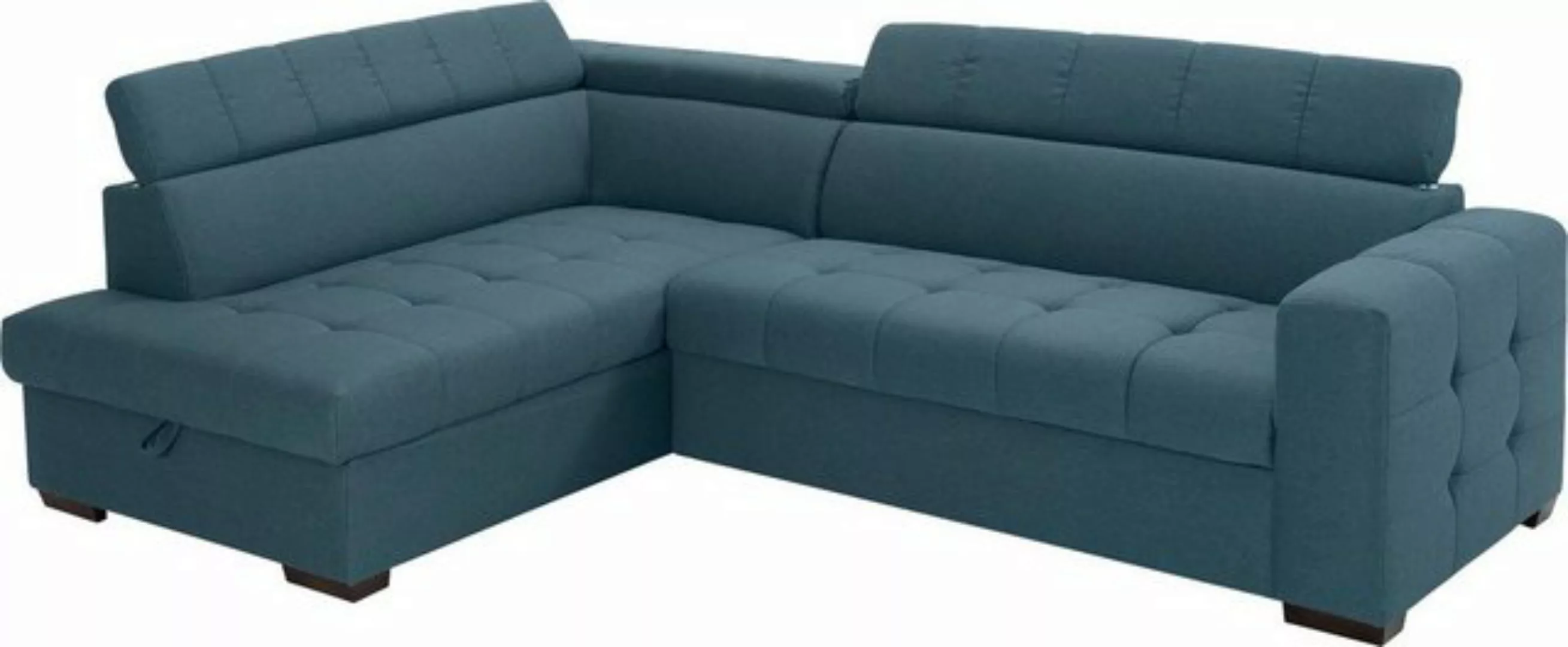 exxpo - sofa fashion Ecksofa Otusso, Steppung im Sitzbereich, wahlw. mit Be günstig online kaufen