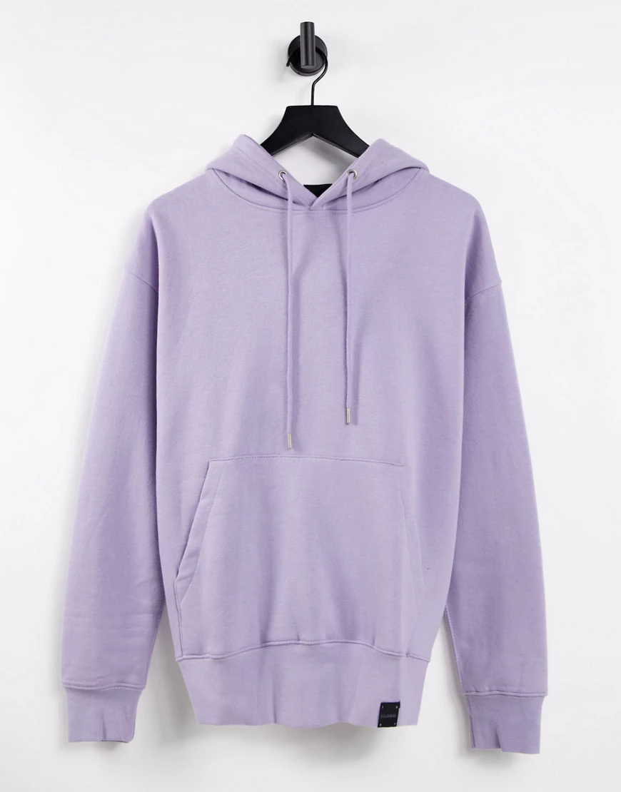 Pull&Bear – Kapuzenpullover in Violett-Lila günstig online kaufen