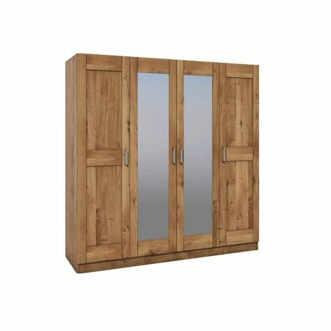 Lebenswert Kleiderschrank Rad-I 202 x 205 x 60 cm (B/H/T) günstig online kaufen