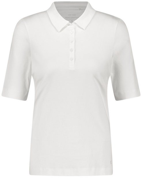 GERRY WEBER 3/4-Arm-Shirt Poloshirt aus reiner Baumwolle günstig online kaufen