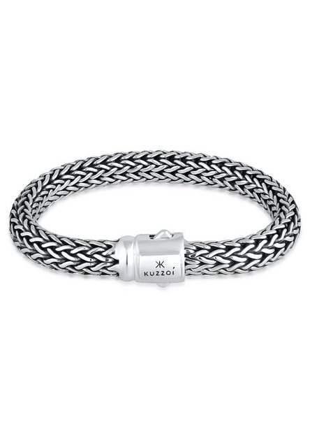 Kuzzoi Armband »Gliederarmband Basic Cool unisex 925 Silber« günstig online kaufen