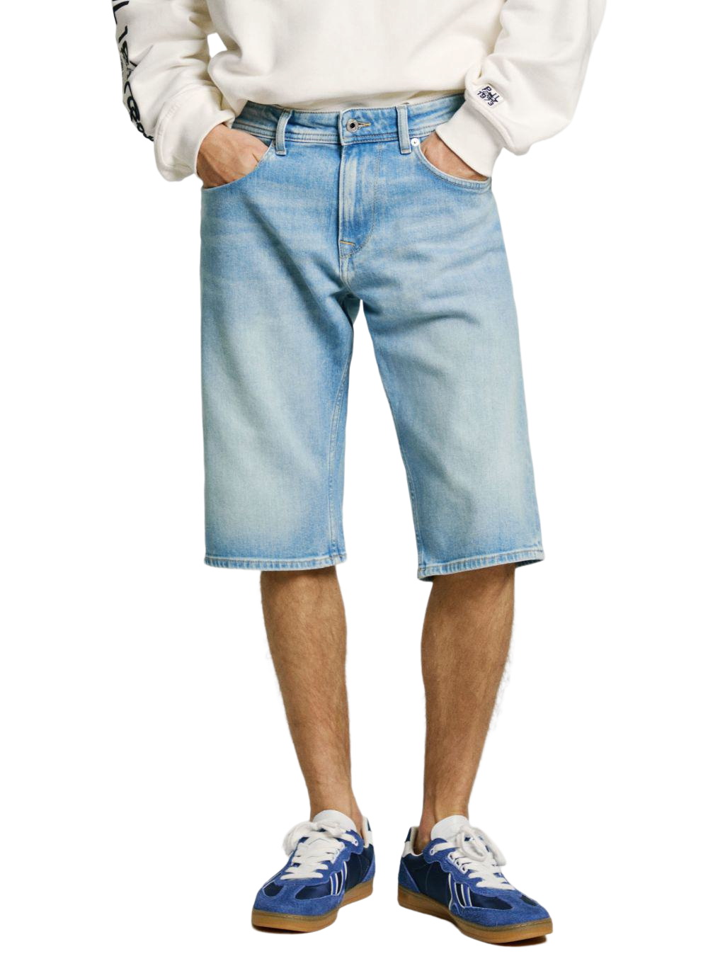 Pepe Jeans Herren Jeans Short STRAIGHT SHORT CASH Mid Waist Regular Fit - B günstig online kaufen