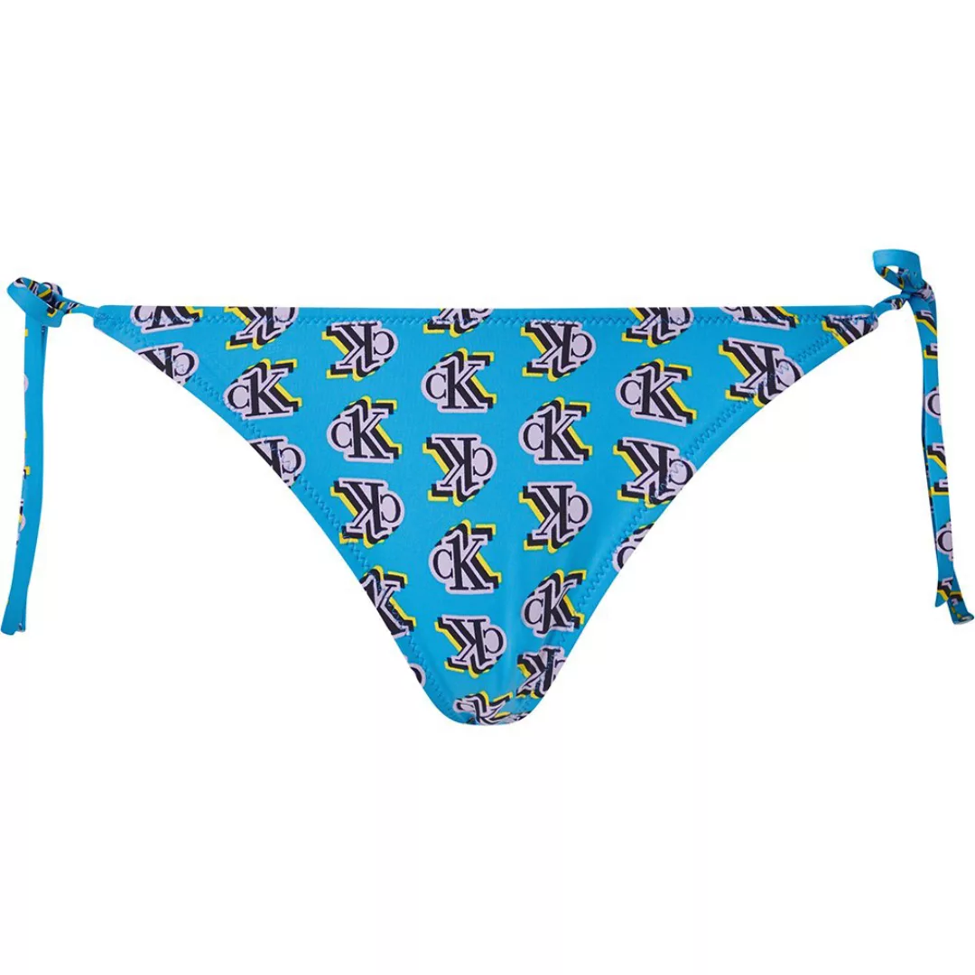 Calvin Klein Underwear Zeichenfolge -print Binden Bikinihose XS Blue Logo S günstig online kaufen