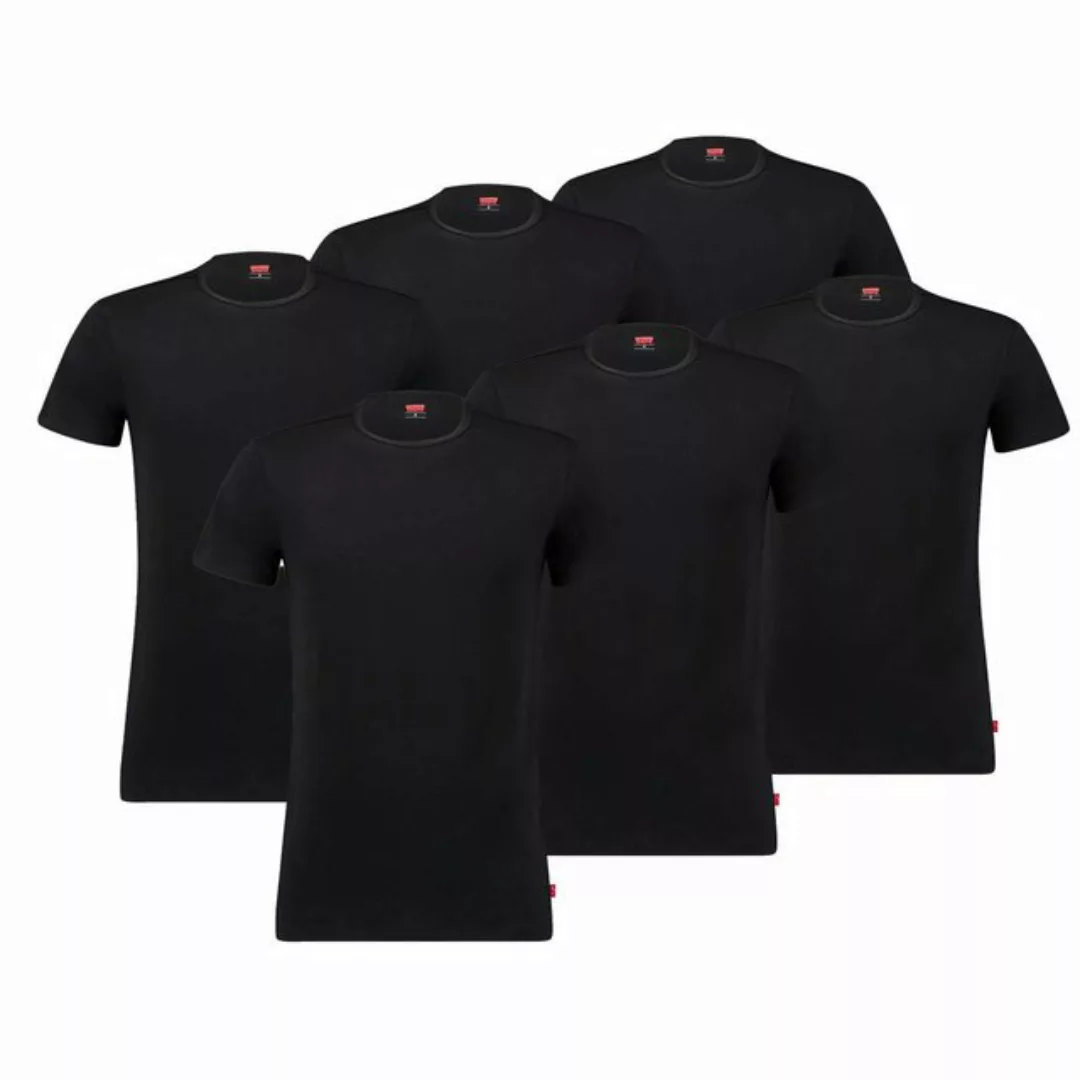 Levi's® T-Shirt Herren T-Shirts, 6er Pack - Rundhals, Kurzarm günstig online kaufen