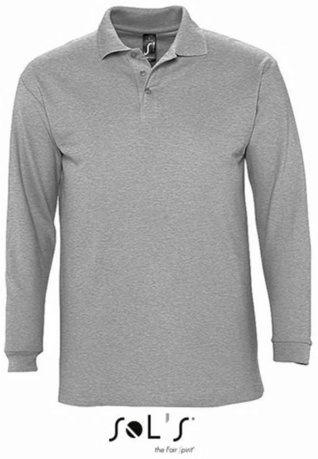 SOLS Langarm-Poloshirt Herren Longsleeve Poloshirt Winter II günstig online kaufen