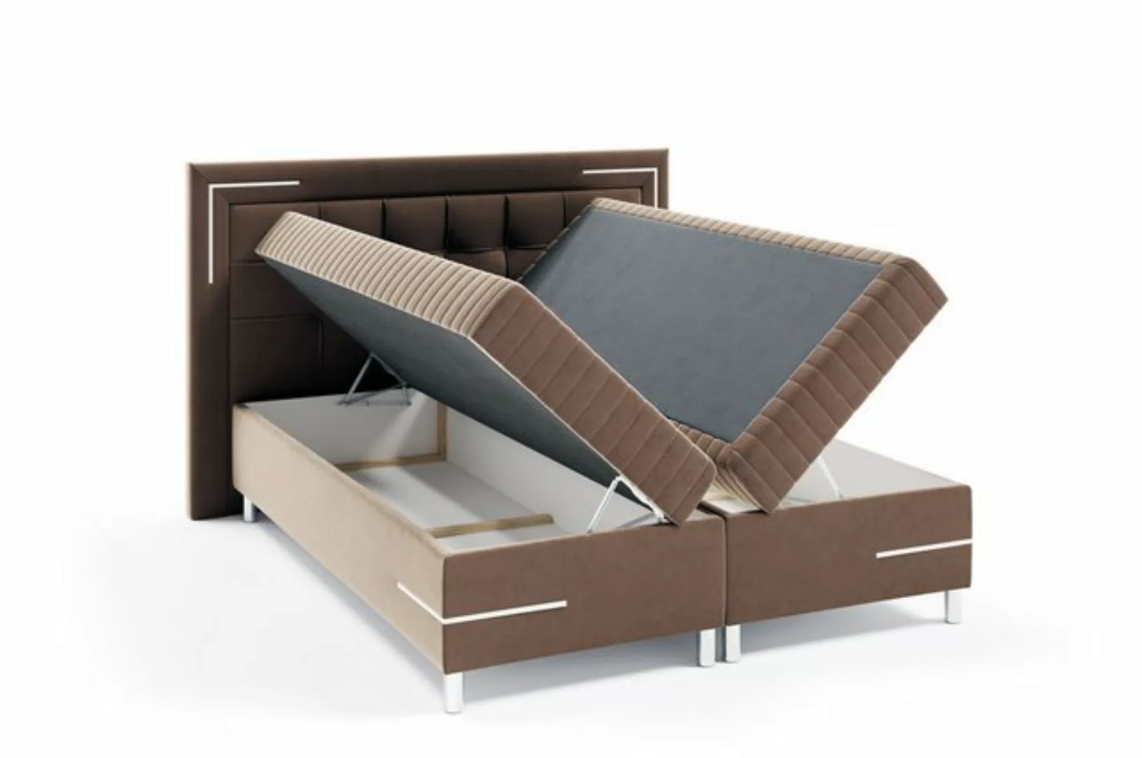 yourhouse24 Boxspringbett Tango 2 mit 2 Bettkästen, Doppelbett mit Bonell-M günstig online kaufen